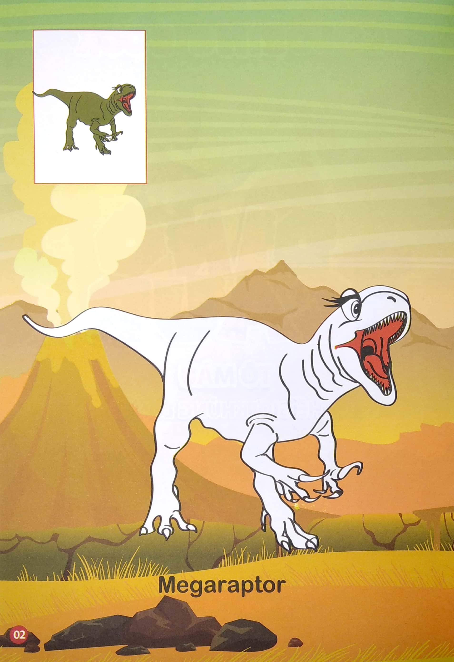 bộ tô màu thế giới khủng long dinosaurs 3