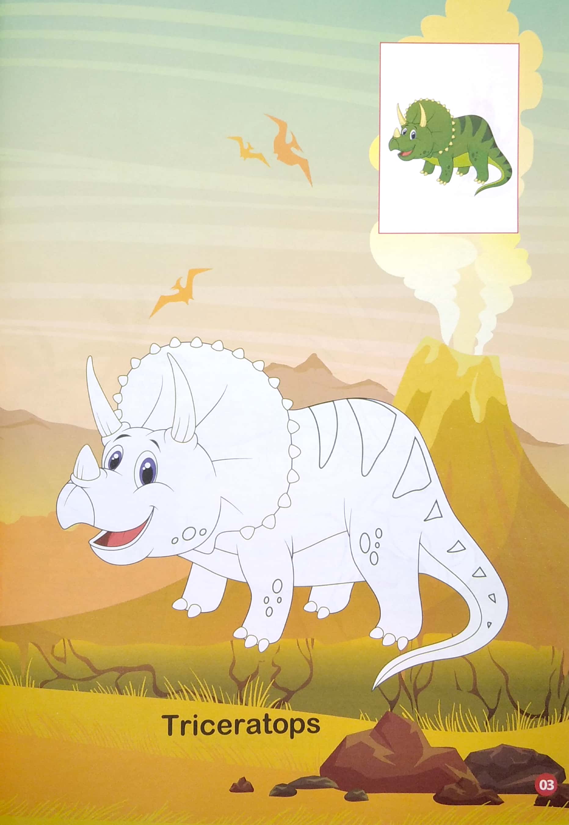 bộ tô màu thế giới khủng long dinosaurs 3