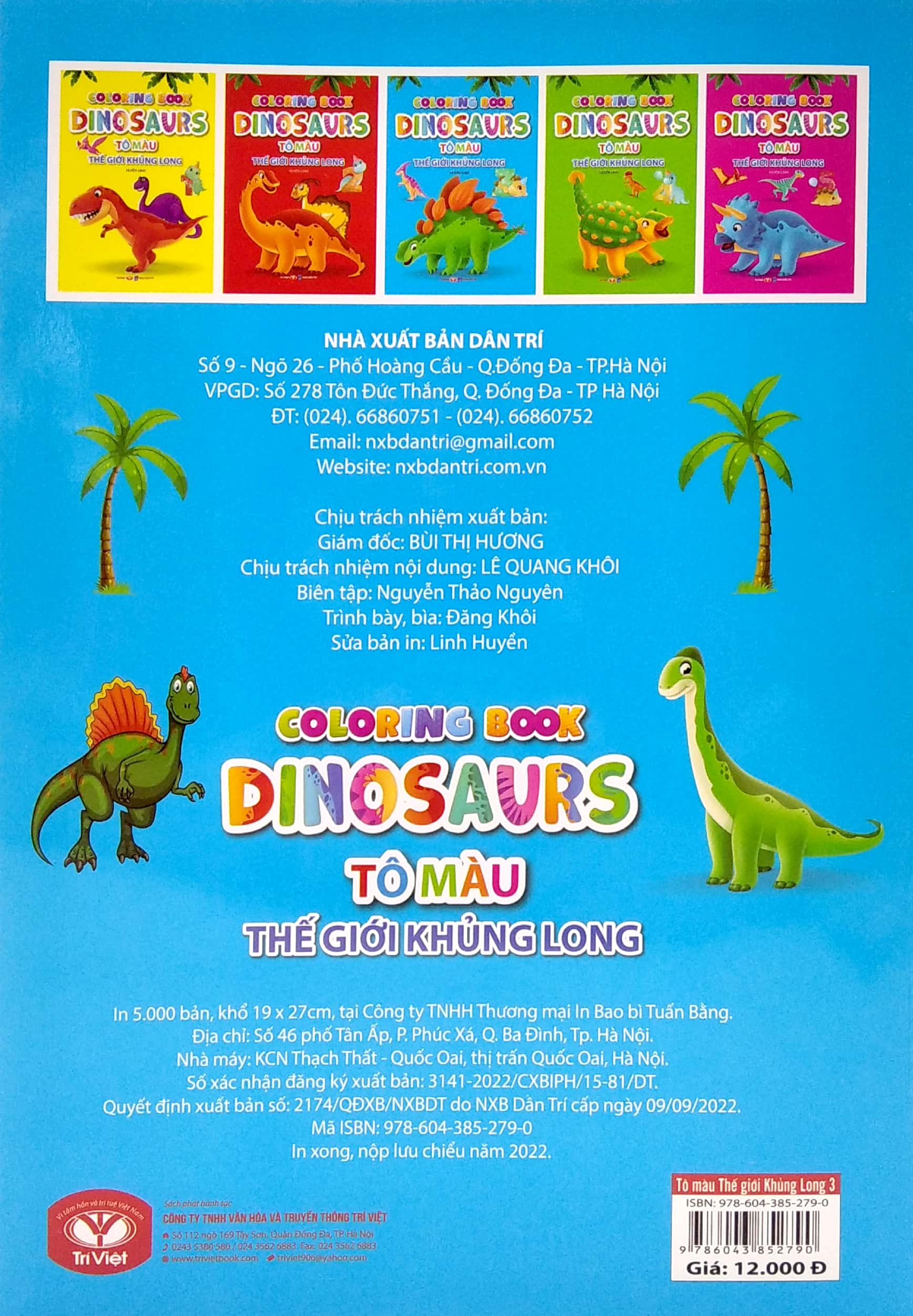 bộ tô màu thế giới khủng long dinosaurs 3