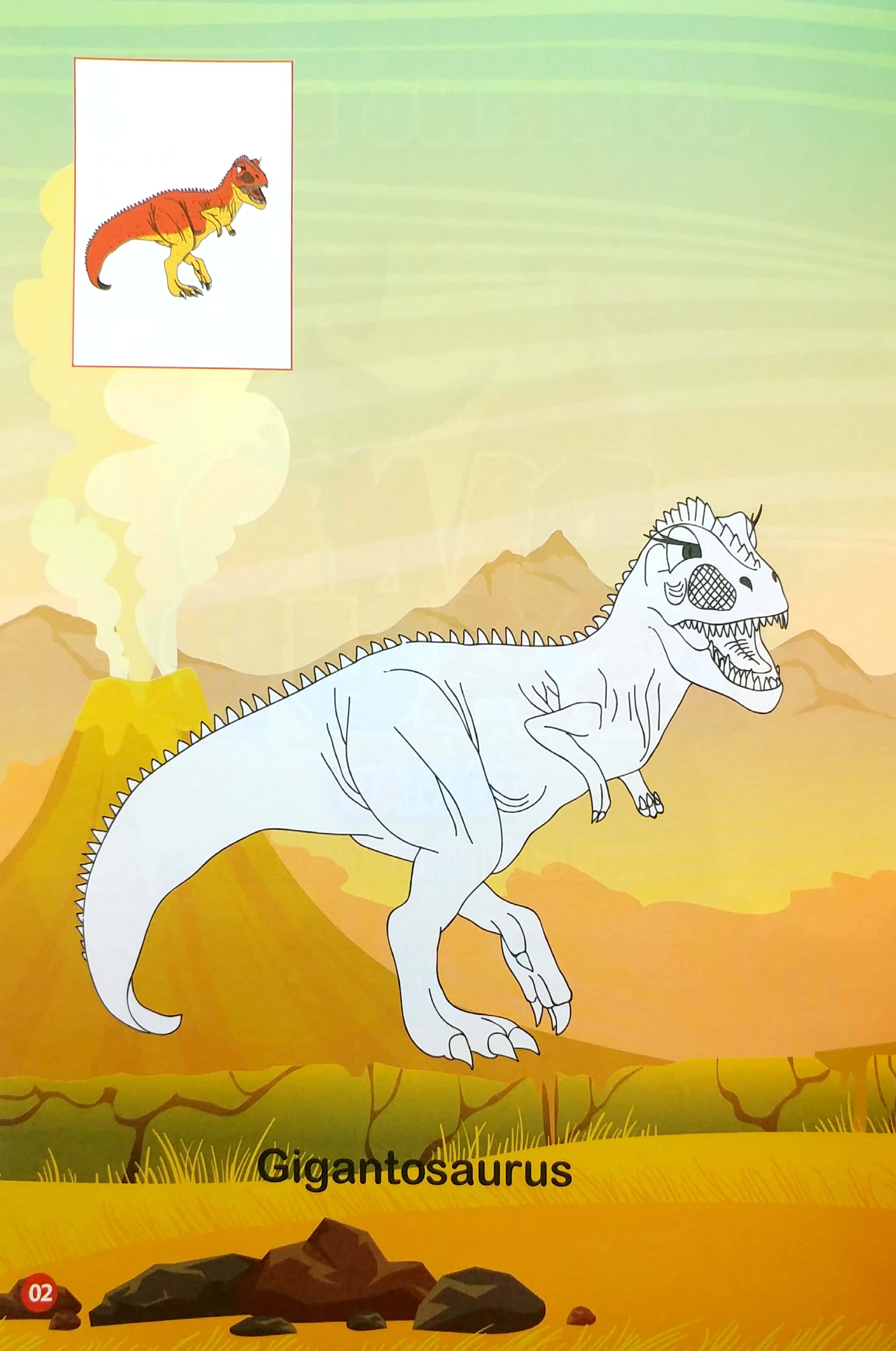 bộ tô màu thế giới khủng long dinosaurs 4