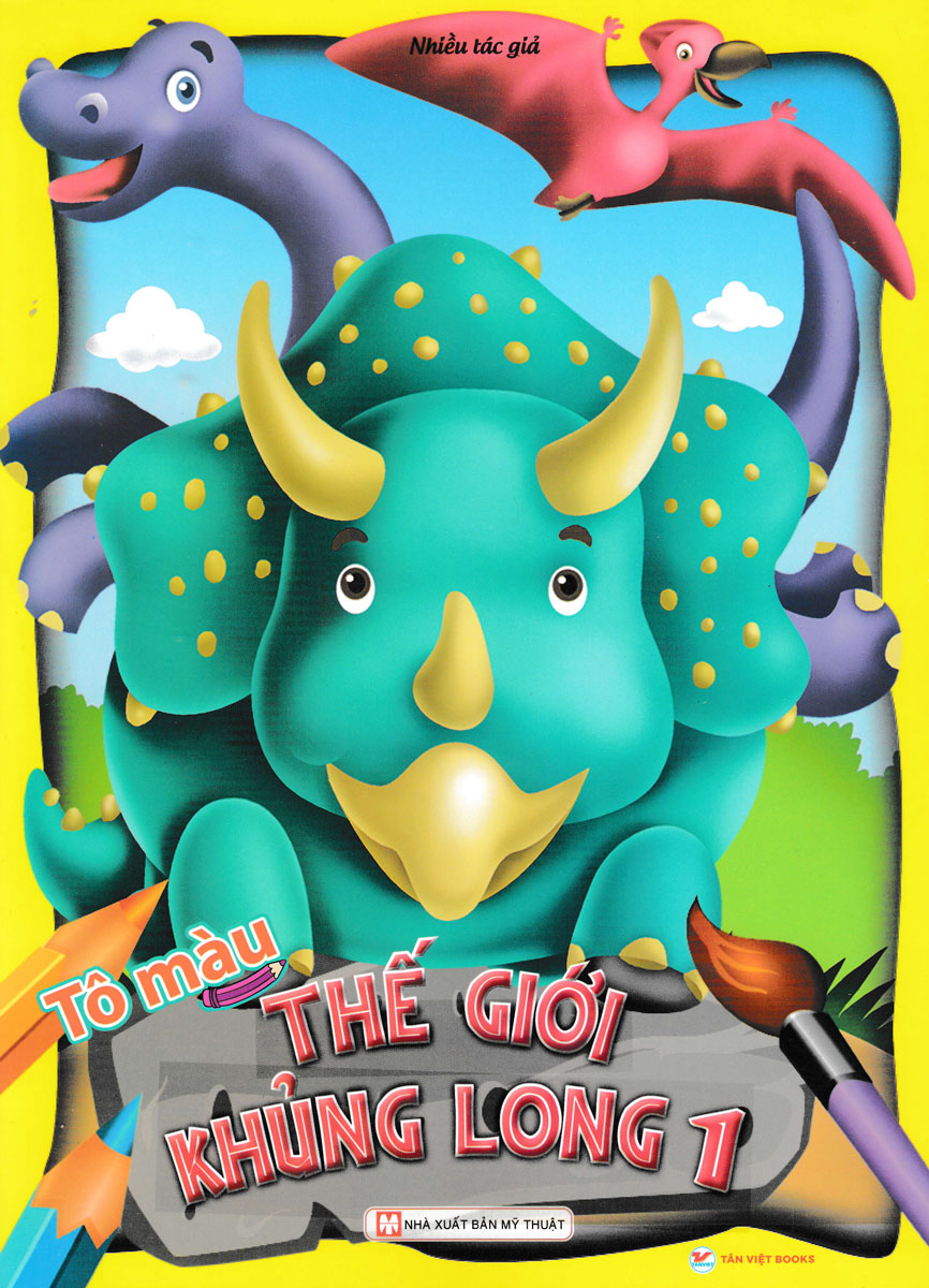 bộ tô màu thế giới khủng long - tập 1