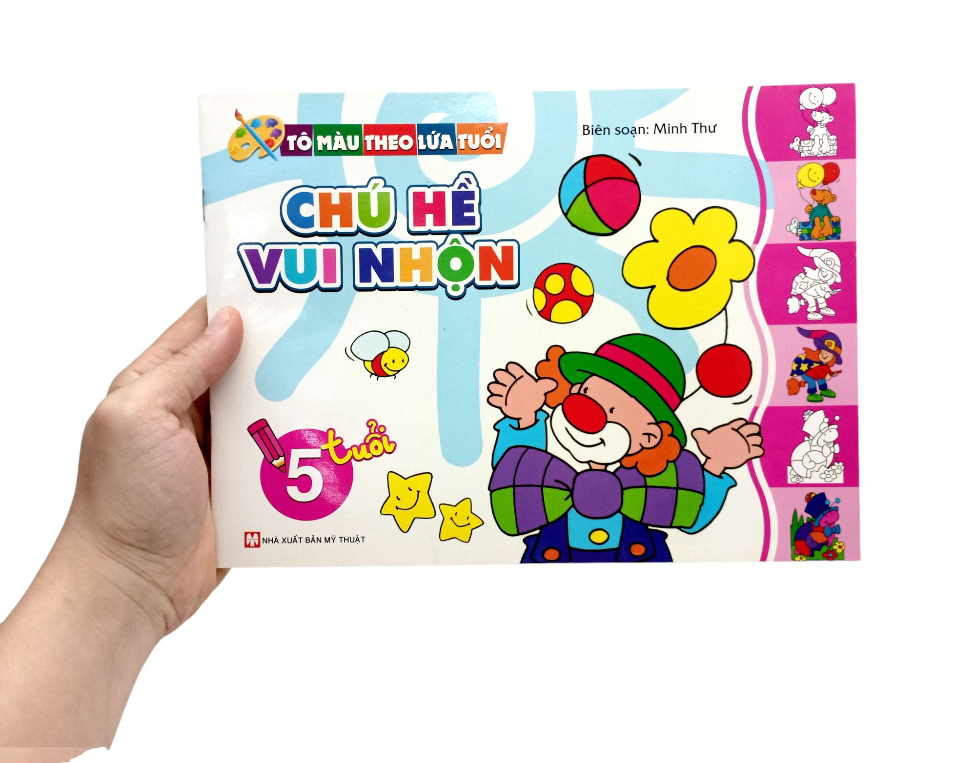 bộ tô màu theo lứa tuổi - chú hề vui nhộn (dành cho bé 5 tuổi) - tái bản