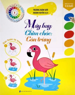 bộ tô màu theo từng bước - máy bay, chim chóc, côn trùng 1