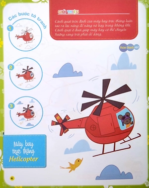 bộ tô màu theo từng bước - máy bay, chim chóc, côn trùng 1