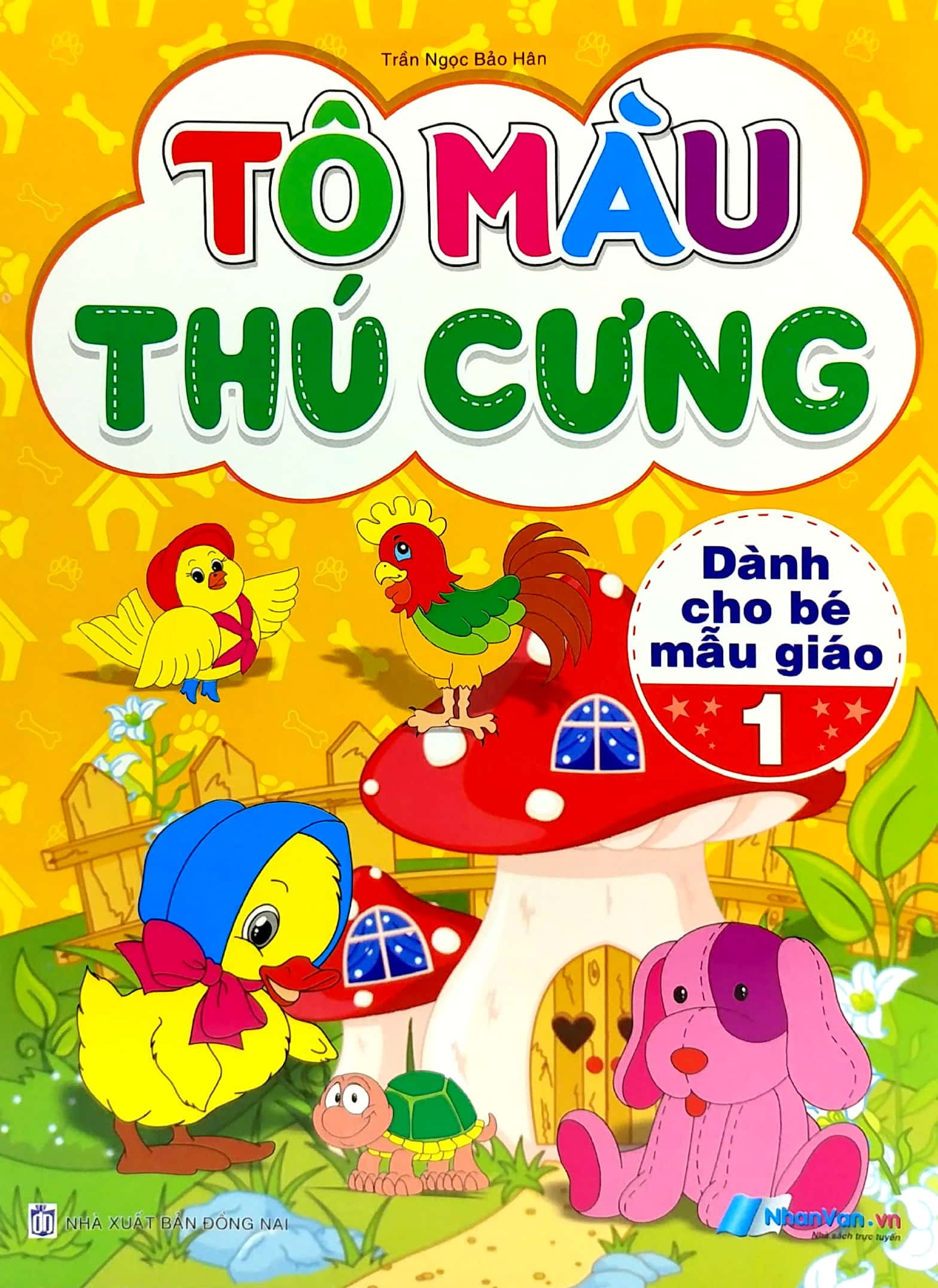 bộ tô màu thú cưng - tập 1 (dành cho bé mẫu giáo)