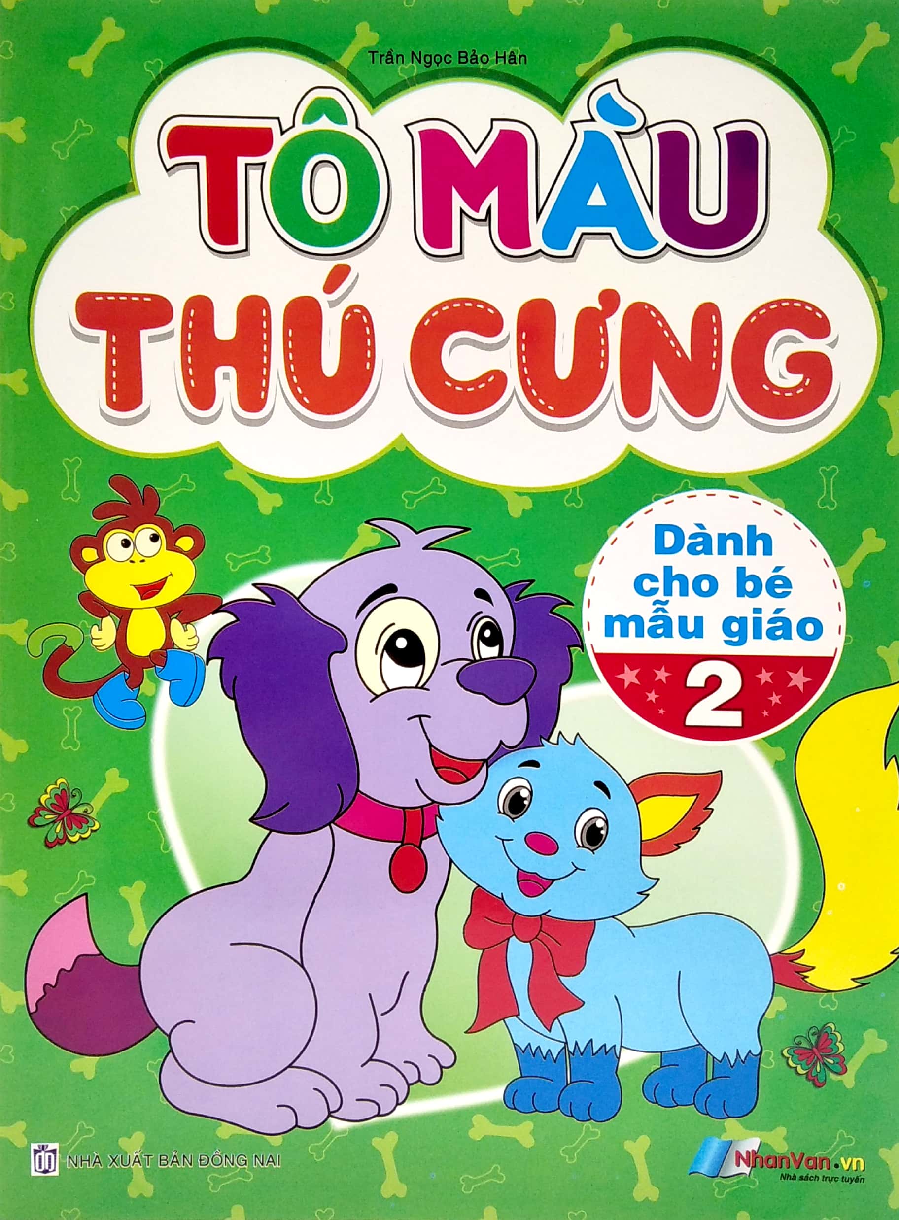 bộ tô màu thú cưng - tập 2 (dành cho bé mẫu giáo)