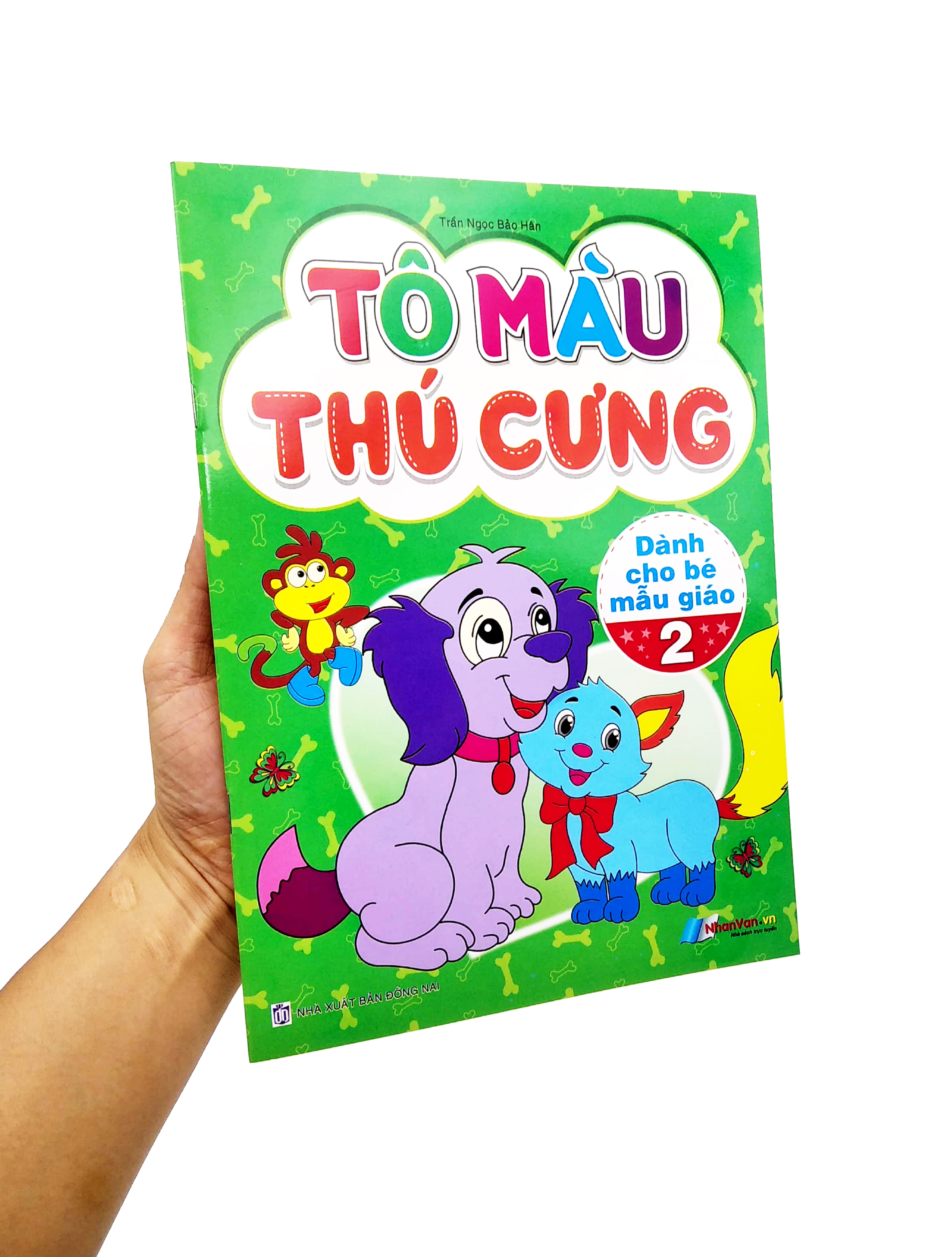 bộ tô màu thú cưng - tập 2 (dành cho bé mẫu giáo)