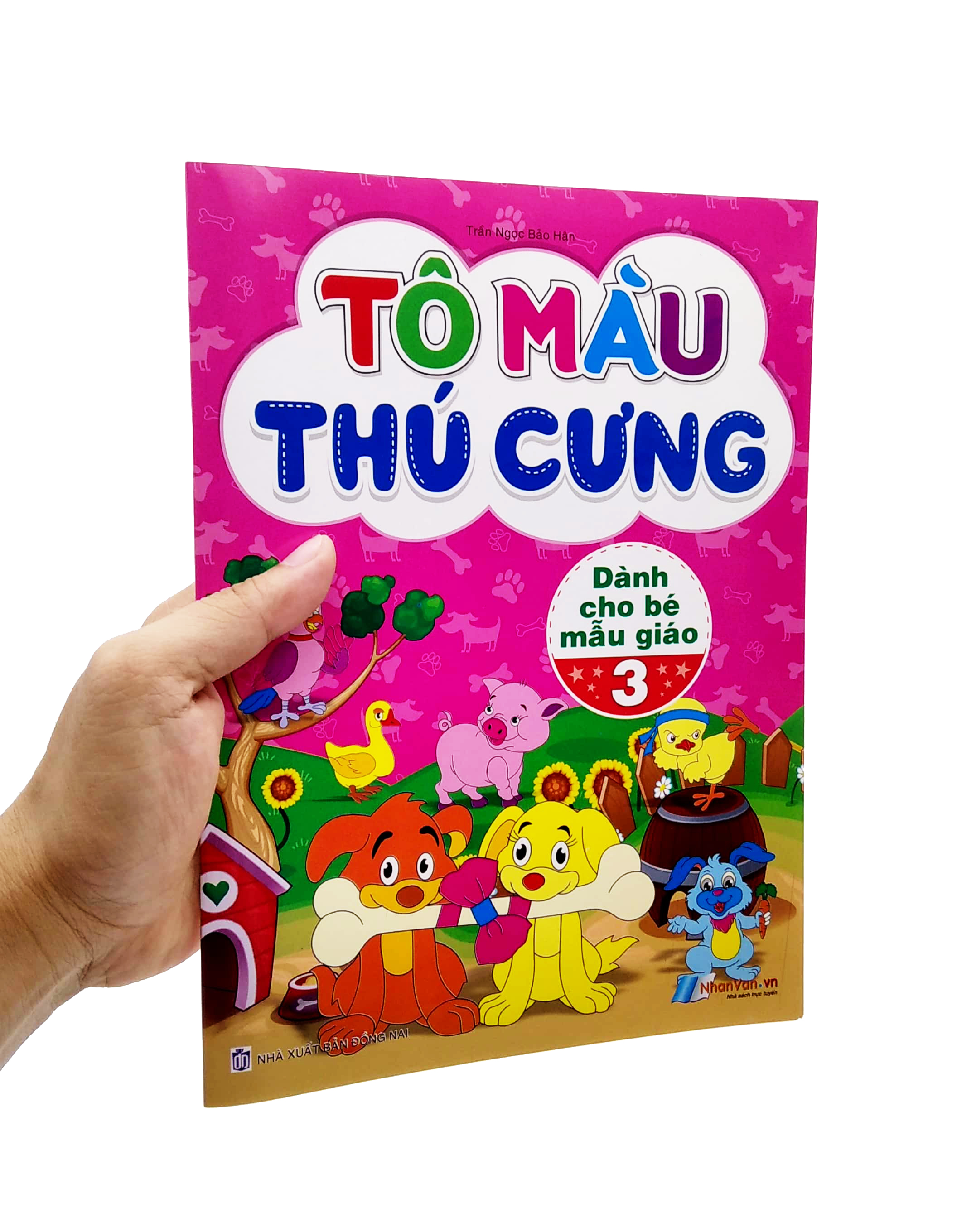 bộ tô màu thú cưng - tập 3 (dành cho bé mẫu giáo)