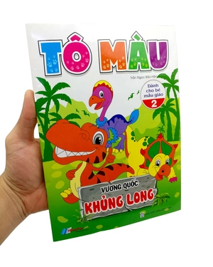 bộ tô màu - vương quốc khủng long - tập 2 (dành cho bé mẫu giáo)
