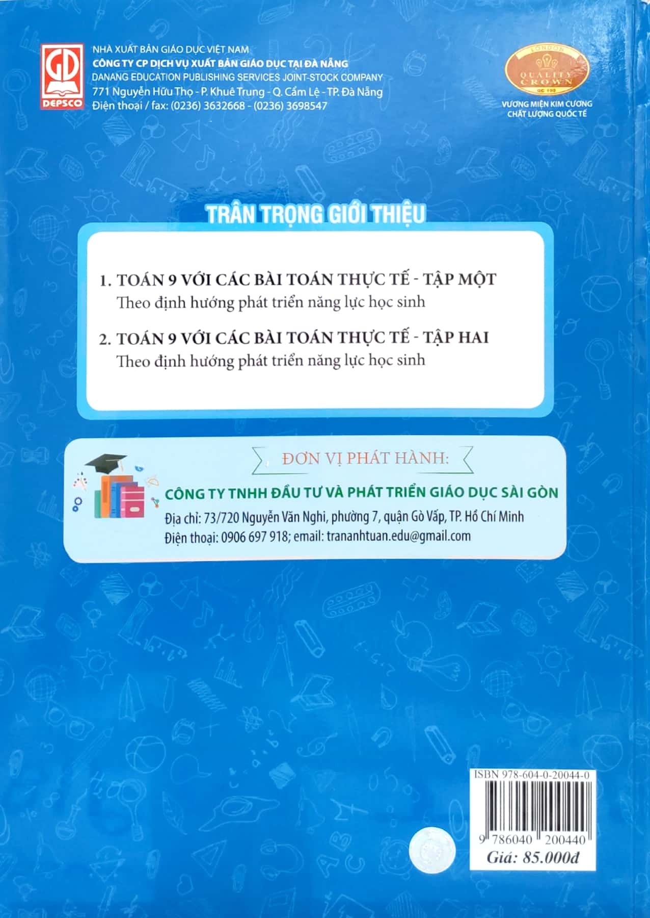 bộ toán 9 với các bài toán thực tế (tập 2)