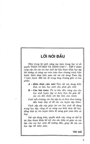 bộ toán cơ bản và nâng cao 7 - tập 1