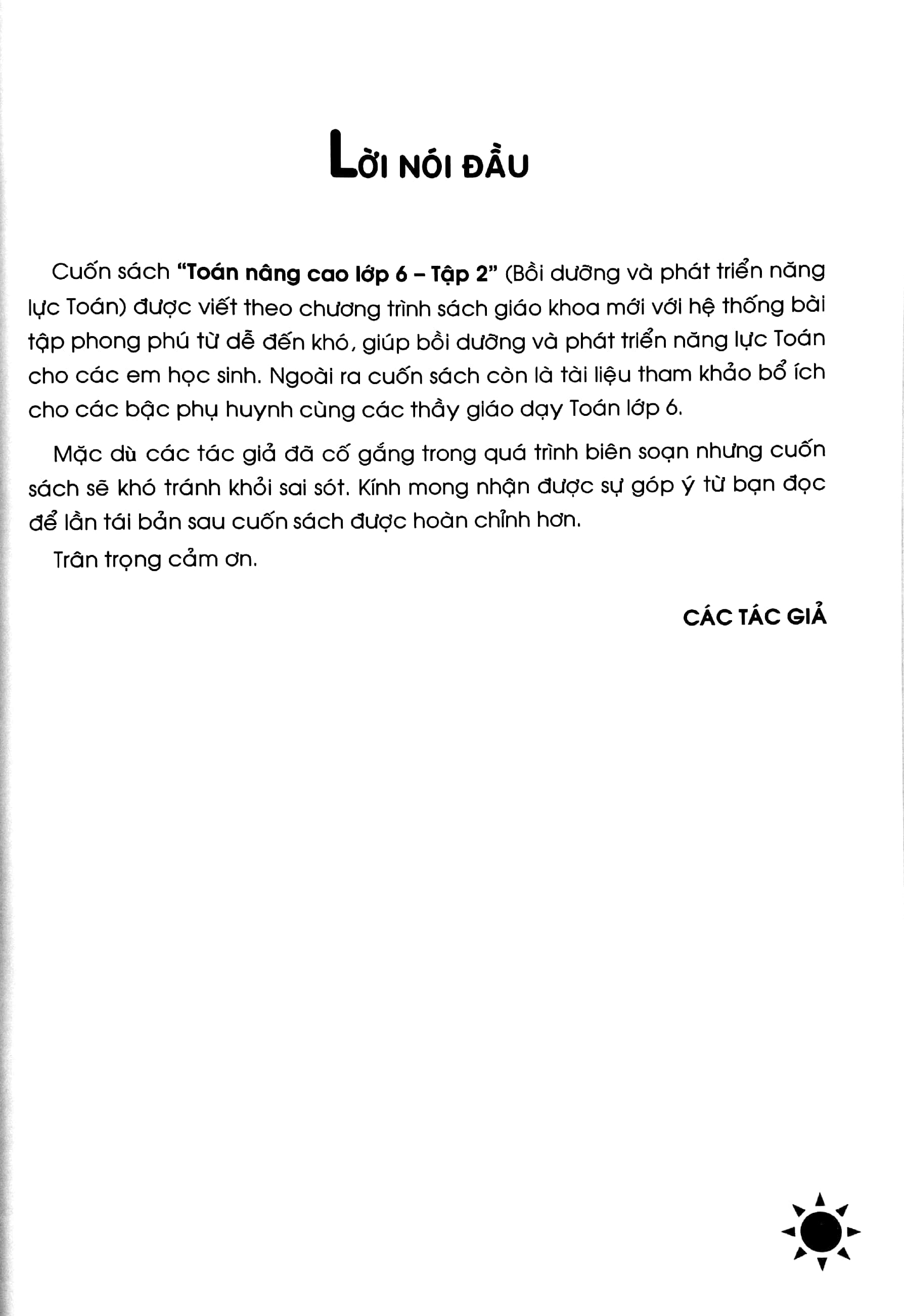 Bo
						
										
										Toan Nang Cao - Boi Duong Va Phat Trien Nang Luc Toan Lop 6 - Tap 2