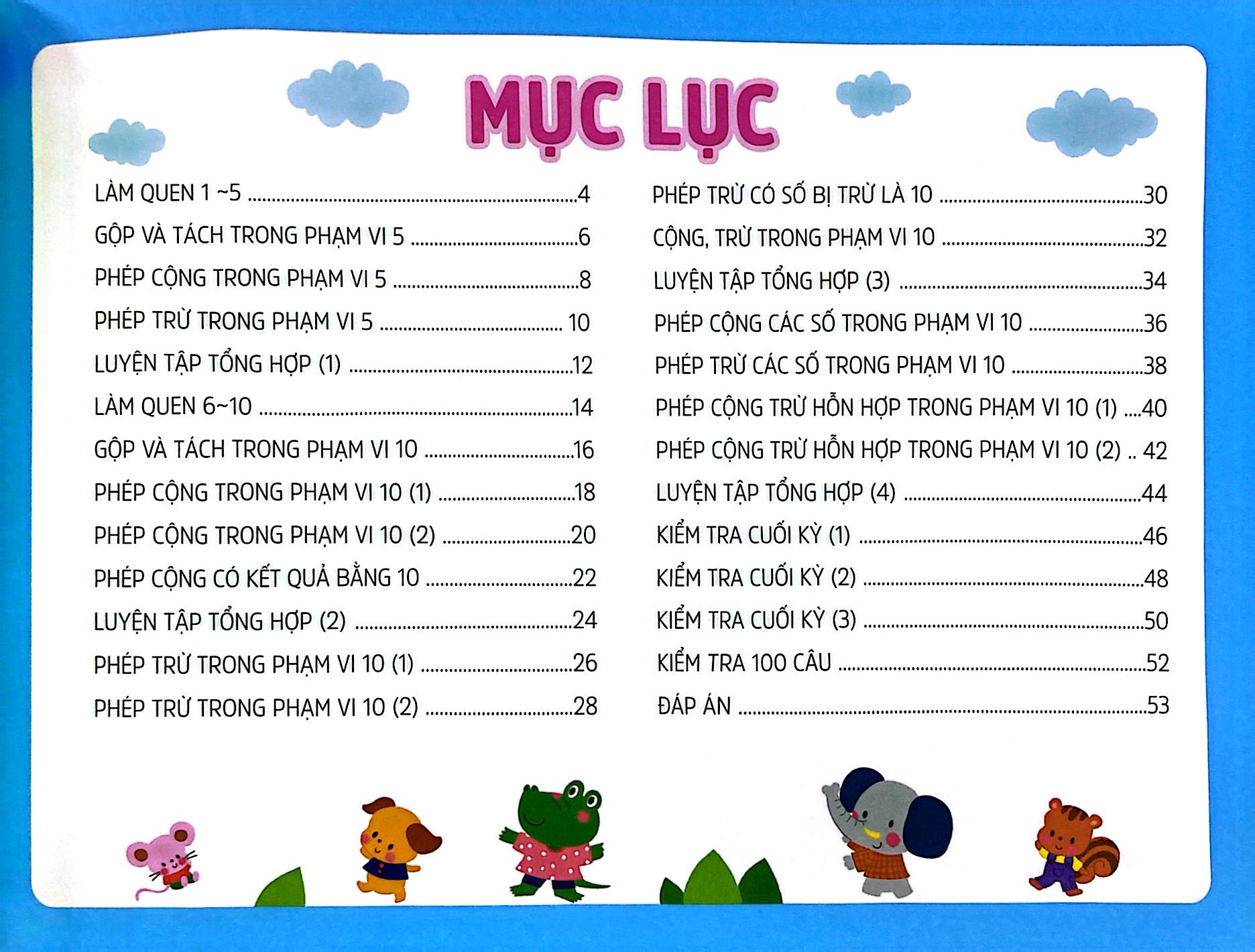 bộ toán tiền tiểu học - cộng trừ trong phạm vi 10 (tái bản 2023)