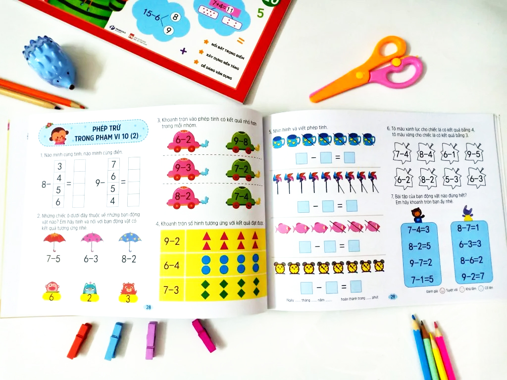 bộ toán tiền tiểu học - cộng trừ trong phạm vi 20 (tái bản 2023)