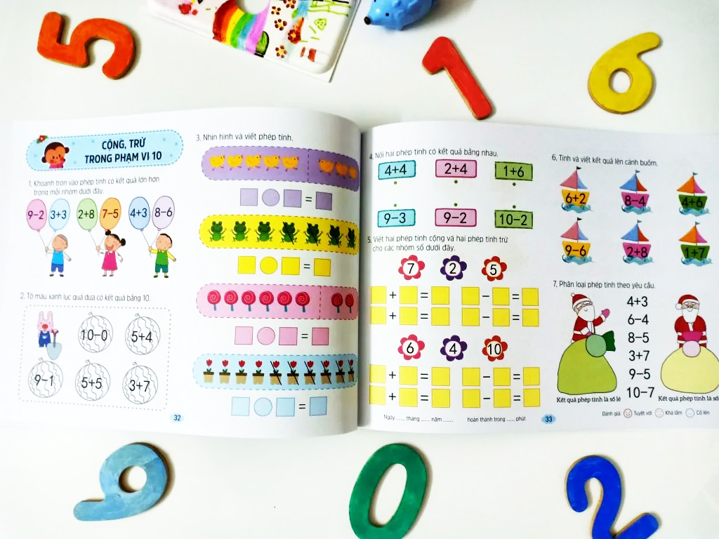 bộ toán tiền tiểu học - cộng trừ trong phạm vi 20 (tái bản 2023)