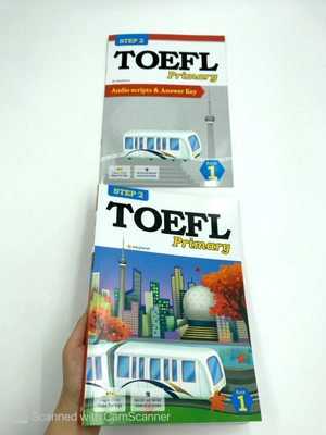 bộ toefl primary book 1 step 2 (kèm cd) - tái bản 2018