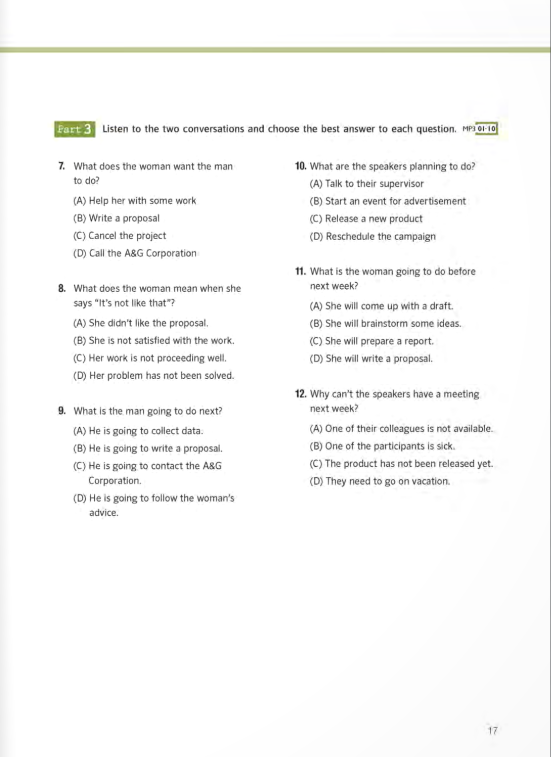 bộ toeic preparation lc+ rc - volume 2