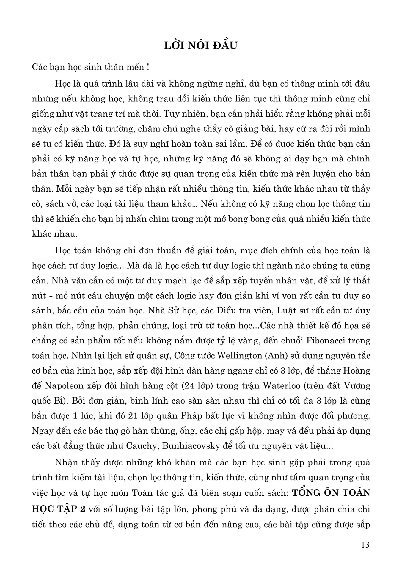 Bộ Tổng Ôn Toán Học - Tập 2 (Theo Chương Trình SGK Mới)