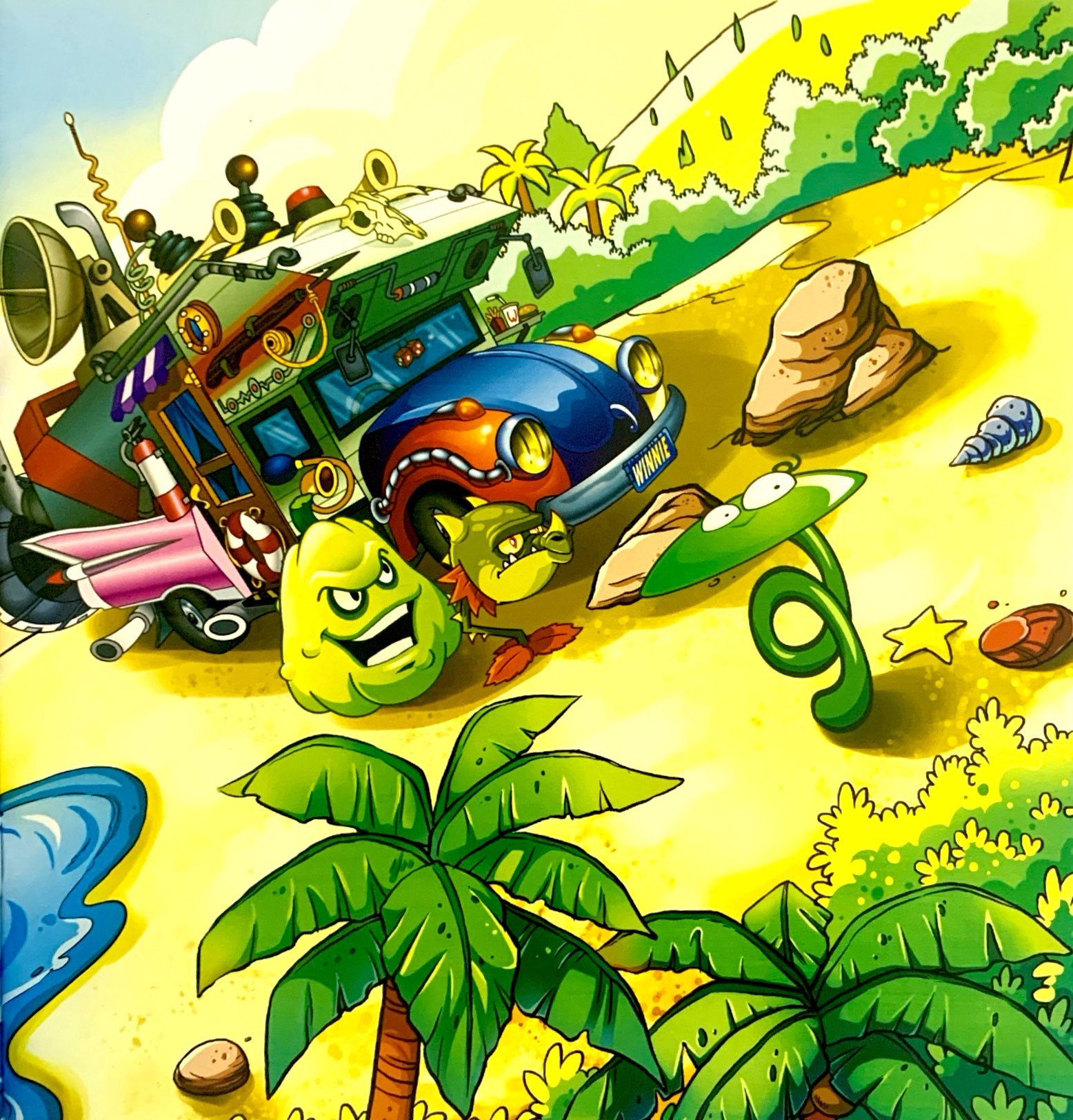 bộ trái cây đại chiến zombie - tập 22: trên đảo hoang (tái bản 2020)