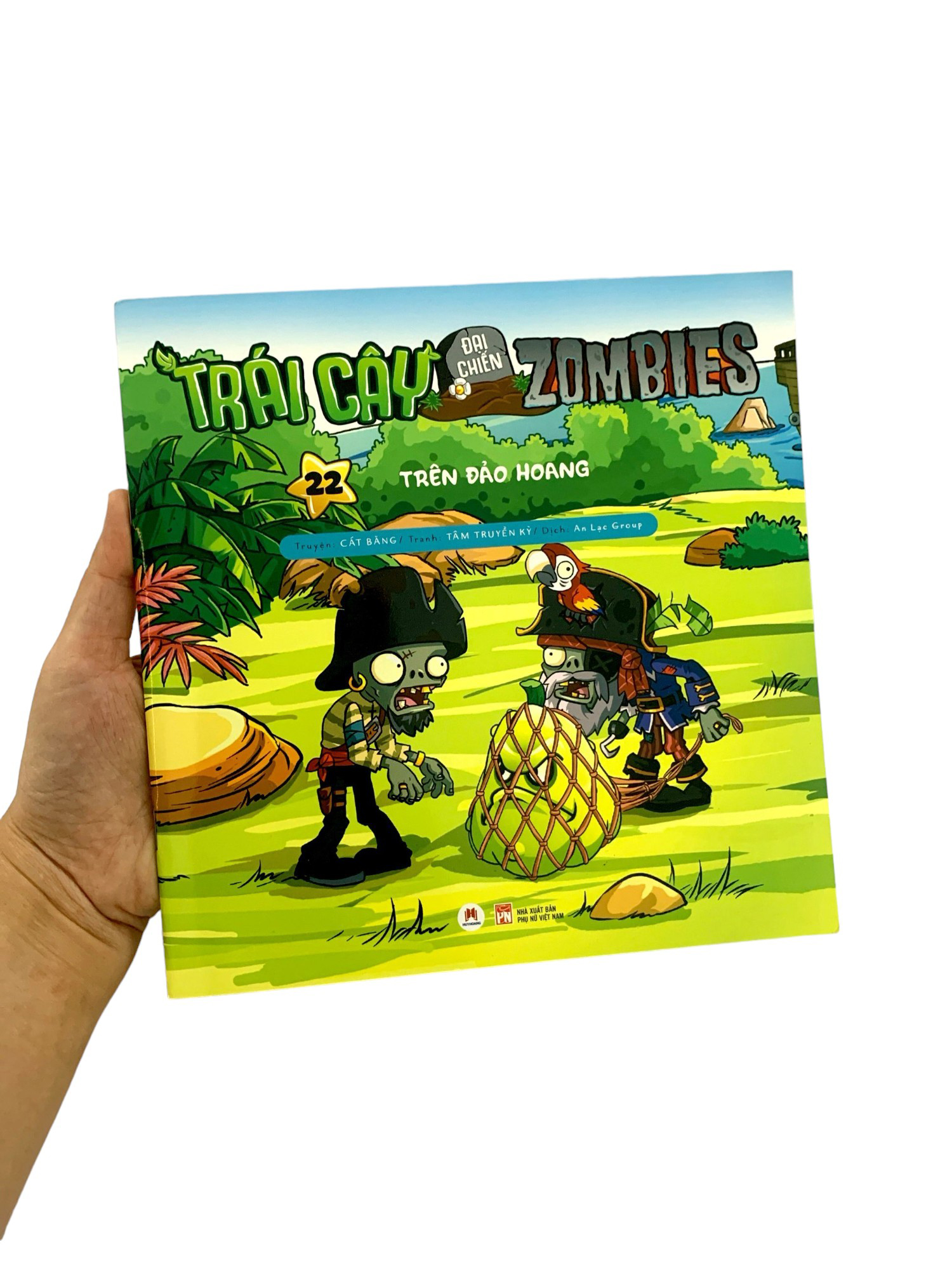 bộ trái cây đại chiến zombie - tập 22: trên đảo hoang (tái bản 2020)