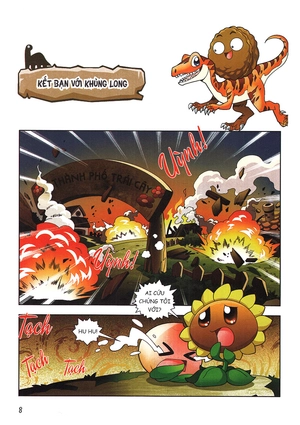 bộ trái cây đại chiến zombie - thế giới khủng long - tập 1: chiến binh mạo hiểm (tái bản)