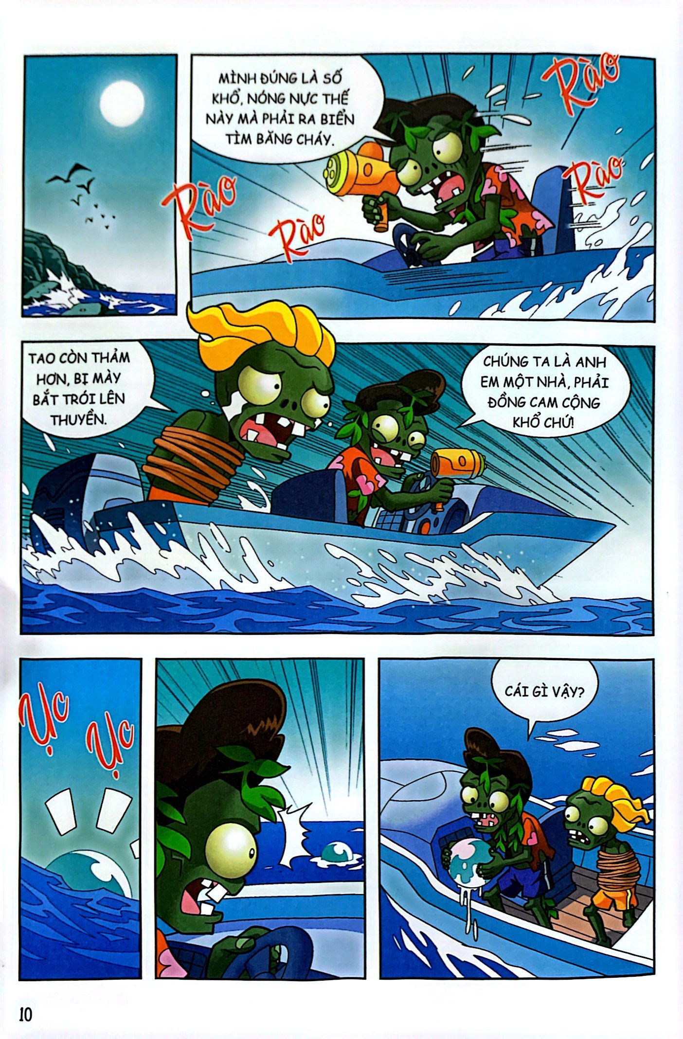 bộ trái cây đại chiến zombie - thế giới khủng long - tập 11: thợ săn đáy biển (tái bản)