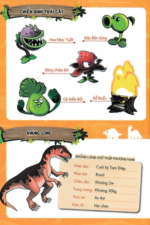 bộ trái cây đại chiến zombie - thế giới khủng long - tập 3: trận chiến xuyên thời gian (tái bản)