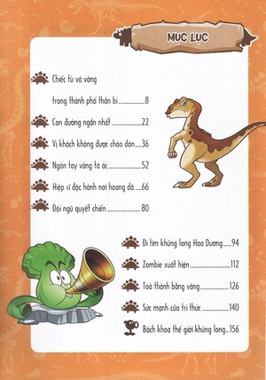 bộ trái cây đại chiến zombie - thế giới khủng long - tập 5: khủng long và tòa thành vàng