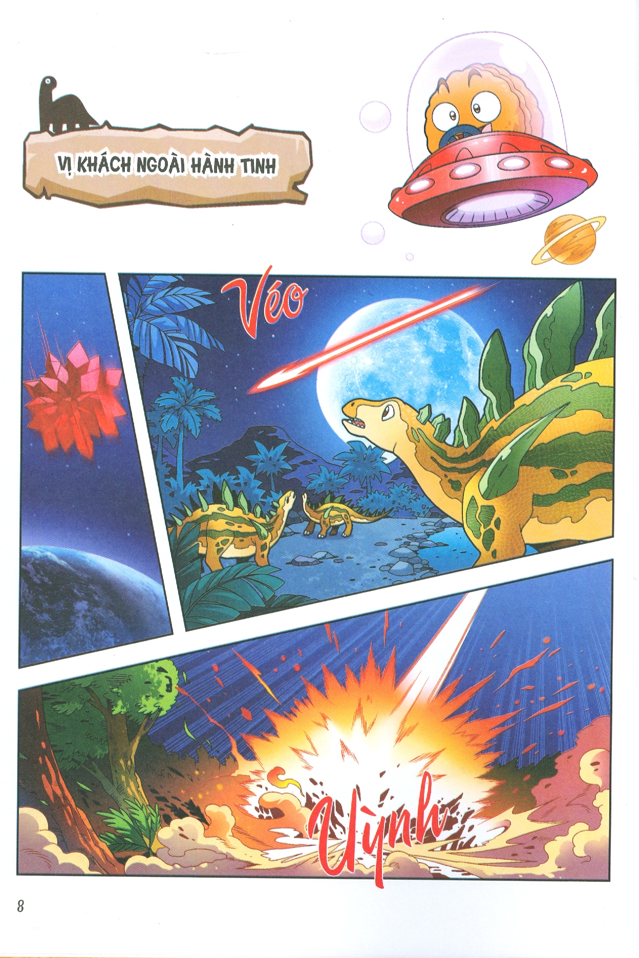 bộ trái cây đại chiến zombie - thế giới khủng long - tập 9: trên đảo khủng long (tái bản)