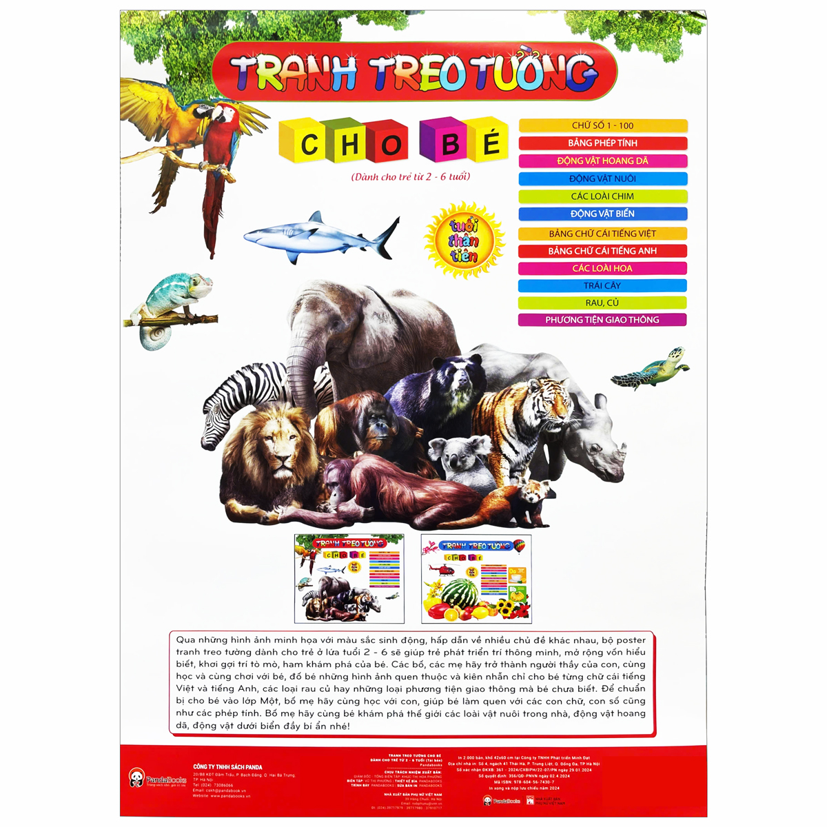 Bo
						
										
										Tranh Treo Tuong Cho Be (Danh Cho Be Tu 2 Den 6 Tuoi)