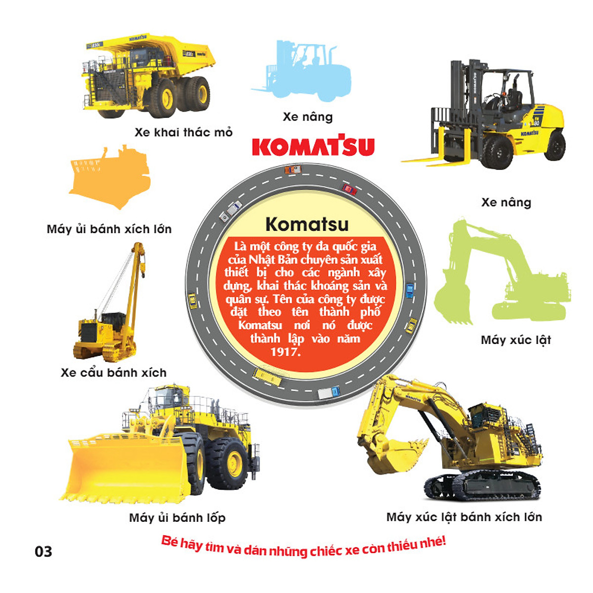 Bo
						
										
										Tro Choi Dan Hinh IQ-EQ-CQ - Sticker - Xe Cong Trinh - Tap 2