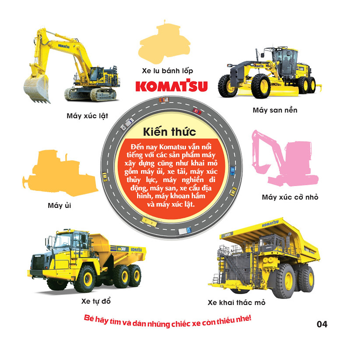 Bo
						
										
										Tro Choi Dan Hinh IQ-EQ-CQ - Sticker - Xe Cong Trinh - Tap 2