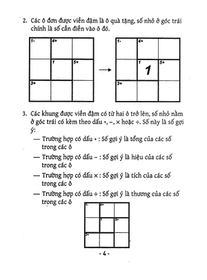 bộ trò chơi ô chữ số thông minh kenken - dành cho mọi người (tập 2)