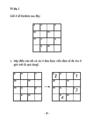 bộ trò chơi ô chữ số thông minh kenken - dành cho mọi người (tập 2)