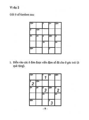 bộ trò chơi ô chữ số thông minh kenken - dành cho mọi người (tập 2)