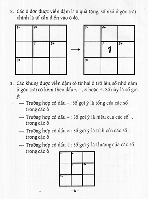 bộ trò chơi ô chữ số thông minh kenken - dành cho mọi người (tập 3)