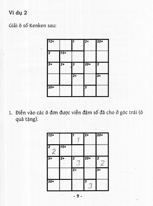 bộ trò chơi ô chữ số thông minh kenken - dành cho mọi người (tập 3)