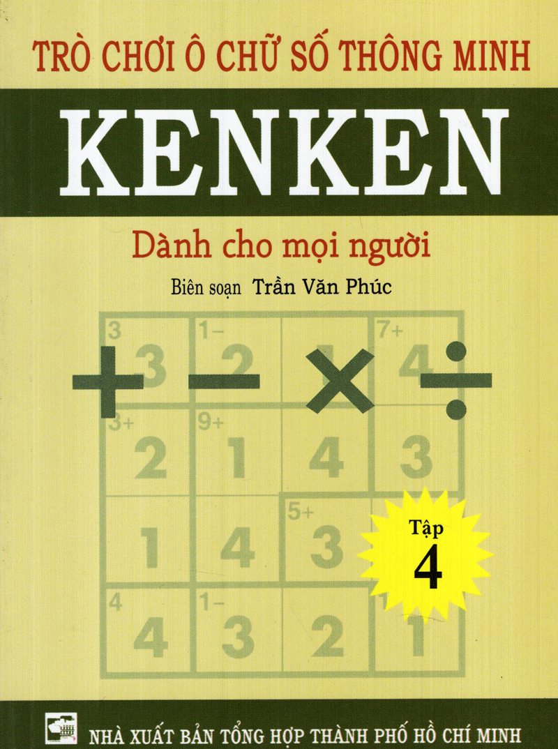 bộ trò chơi ô chữ số thông minh kenken - dành cho mọi người (tập 4)