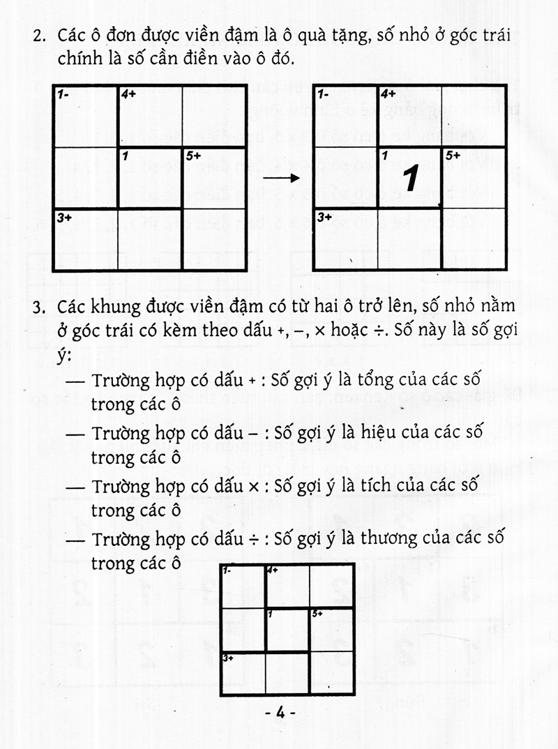 bộ trò chơi ô chữ số thông minh kenken - dành cho mọi người (tập 4)