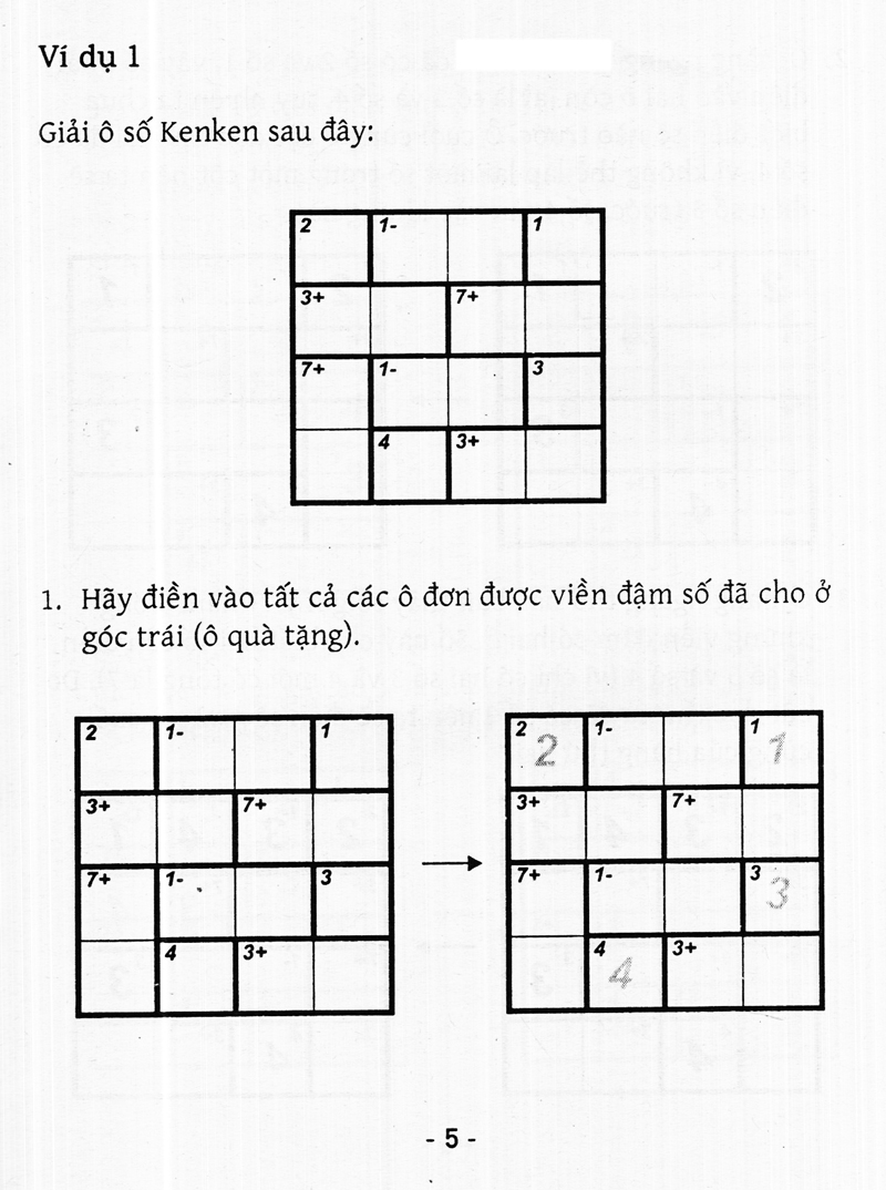 bộ trò chơi ô chữ số thông minh kenken - dành cho mọi người (tập 4)