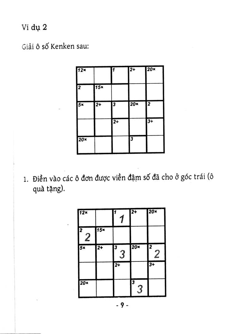 bộ trò chơi ô chữ số thông minh kenken - dành cho người bắt đầu (tập 4)