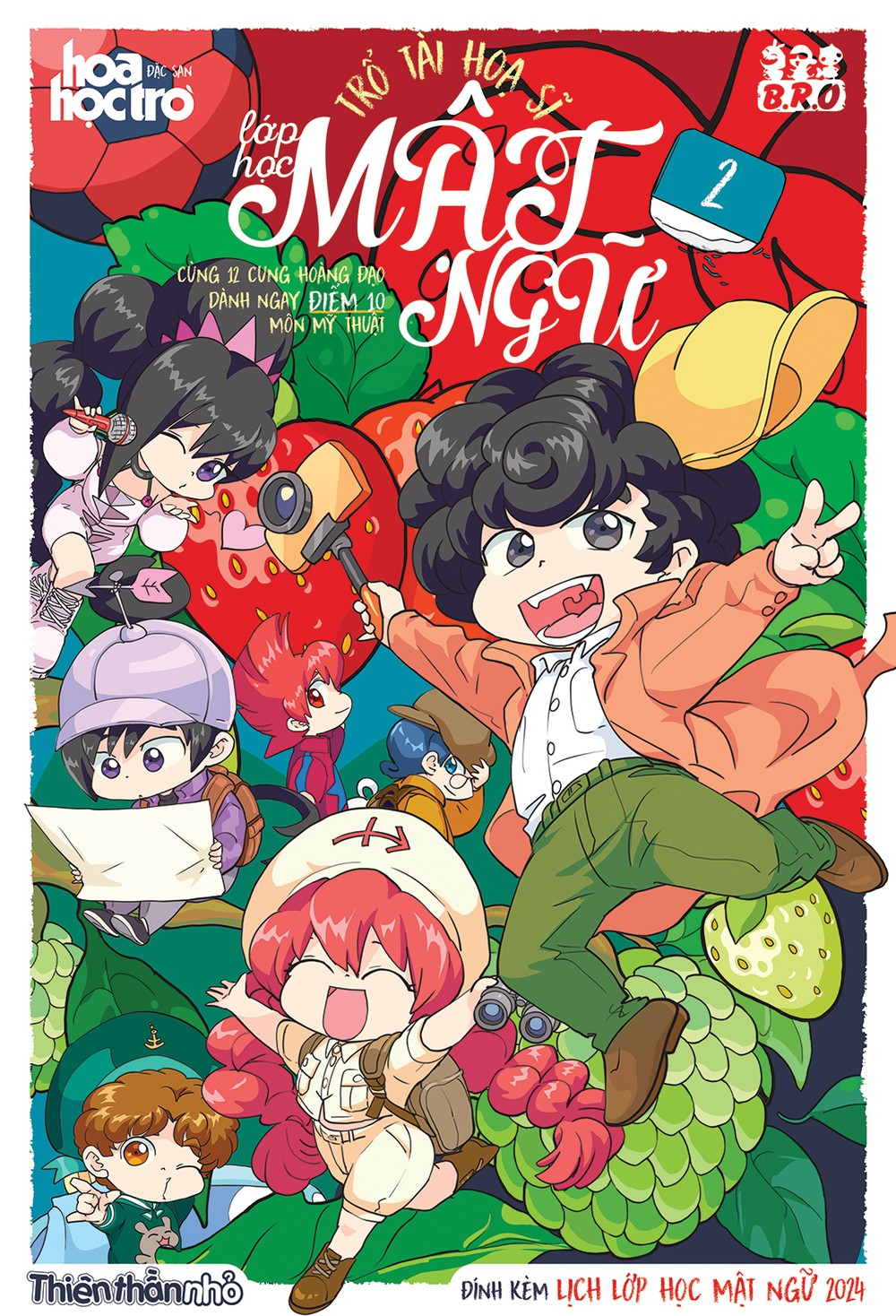 bộ trổ tài họa sĩ - lớp học mật ngữ - tập 2 -tặng kèm lịch treo tường lớp học mật ngữ 2024