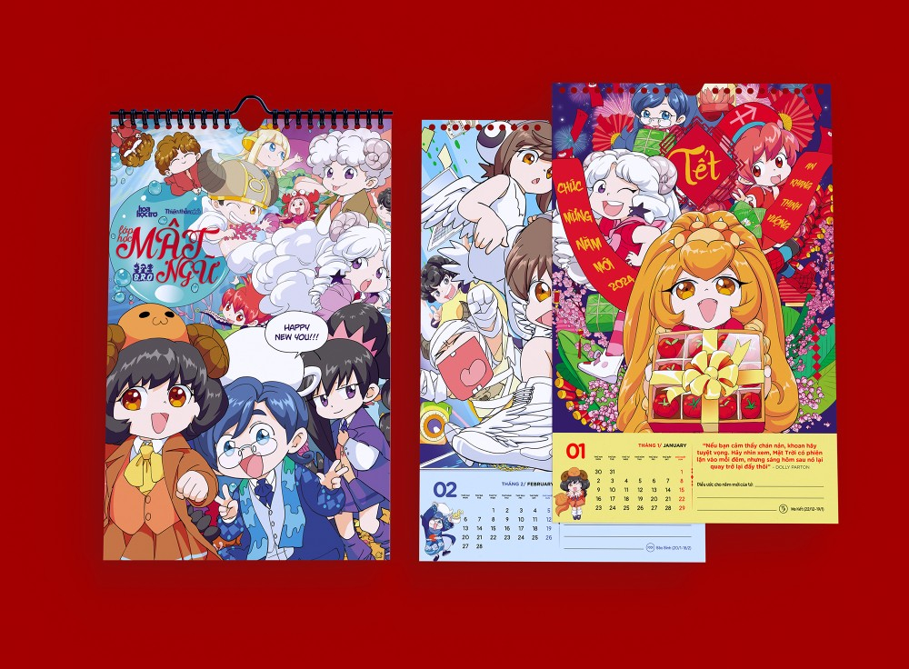 bộ trổ tài họa sĩ - lớp học mật ngữ - tập 2 -tặng kèm lịch treo tường lớp học mật ngữ 2024