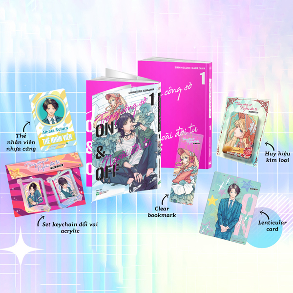 Bo
Trong Cong So, Ngoai Doi Tu - On & Off - Tap 1 - Ban Suu Tam - Tang Kem Bookmark Nhua Trong + Huy Hieu Kim Loai + Lenticular Card + Set Keychain Switch + The Staff
