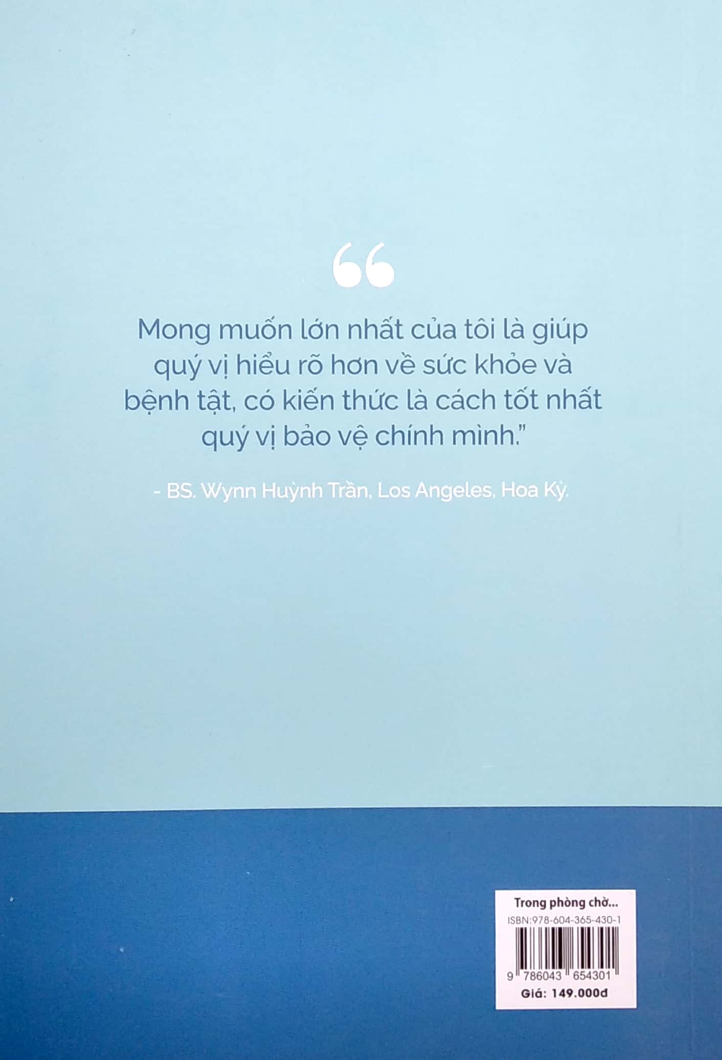 Bo
						
										
										Trong Phong Cho Voi Bac Si Wynn (Tai Ban) (Mau Bia Giao Ngau Nhien)