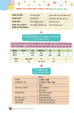 bộ trọng tâm kiến thức tiếng anh luyện thi vào lớp 6 - tập 2 (không đáp án)