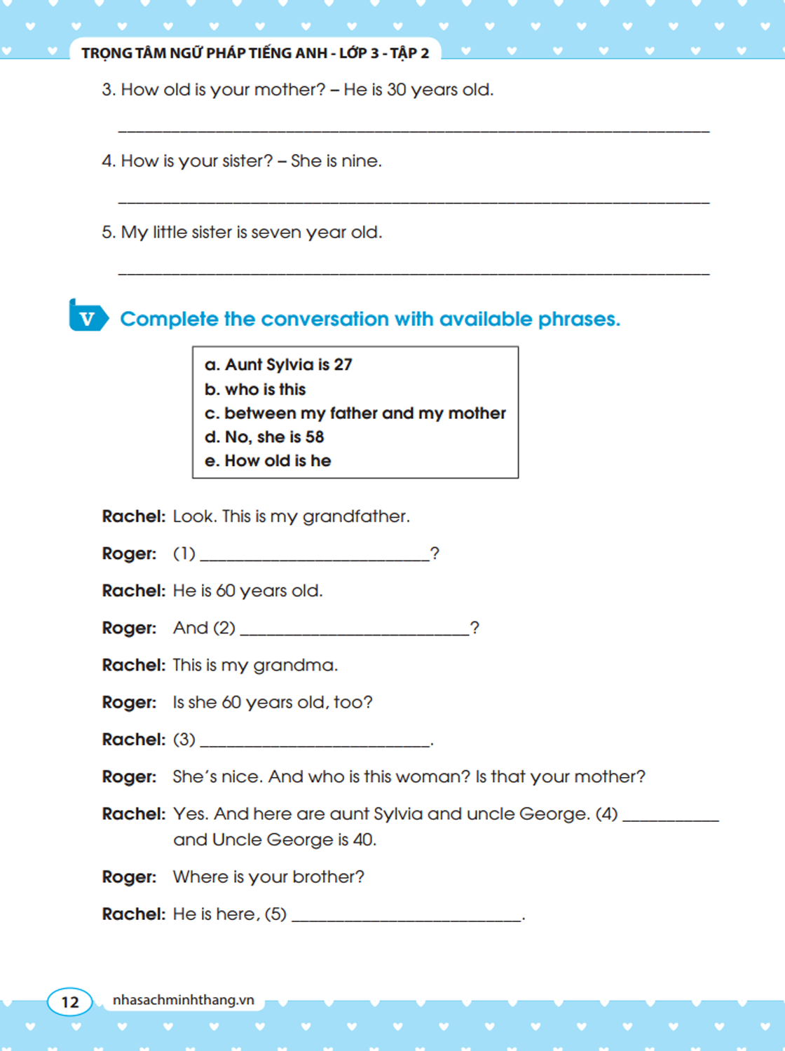 bộ trọng tâm ngữ pháp tiếng anh lớp 3 tập 2 (tái bản 2020)