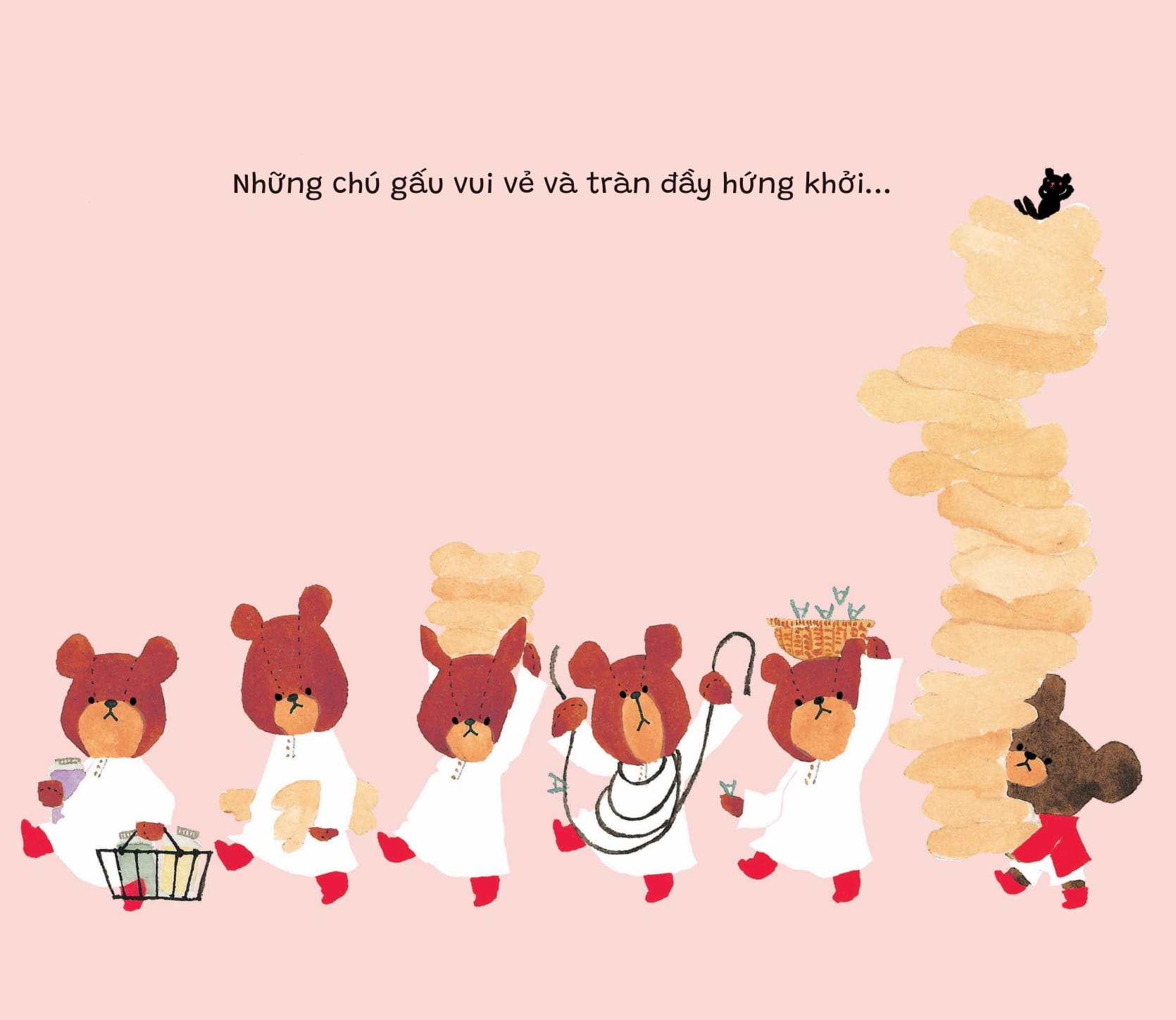 bộ trường học của gấu - jackie giặt quần áo