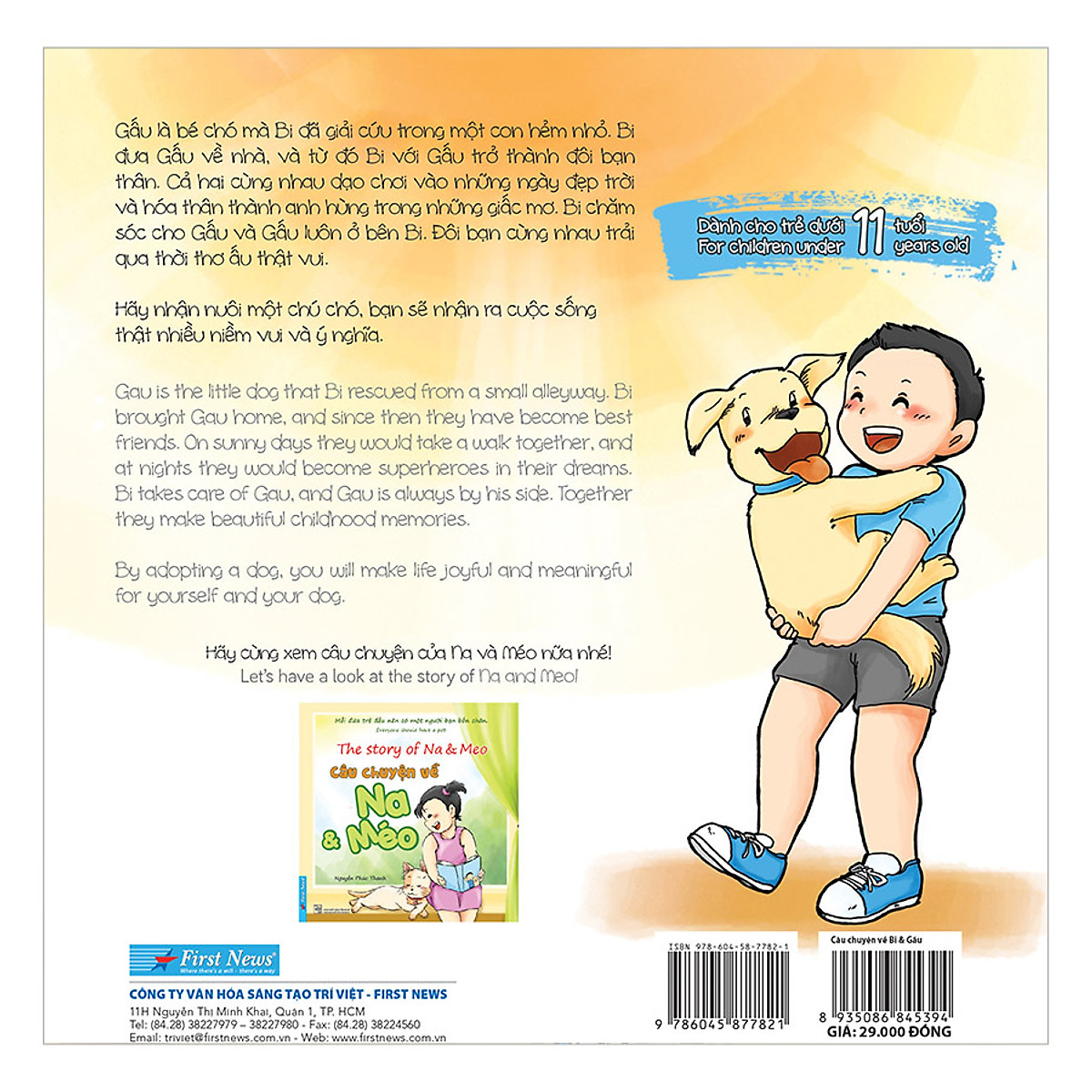 bộ truyện trang song ngữ - bi & gấu + na & méo (bộ 2 cuốn)