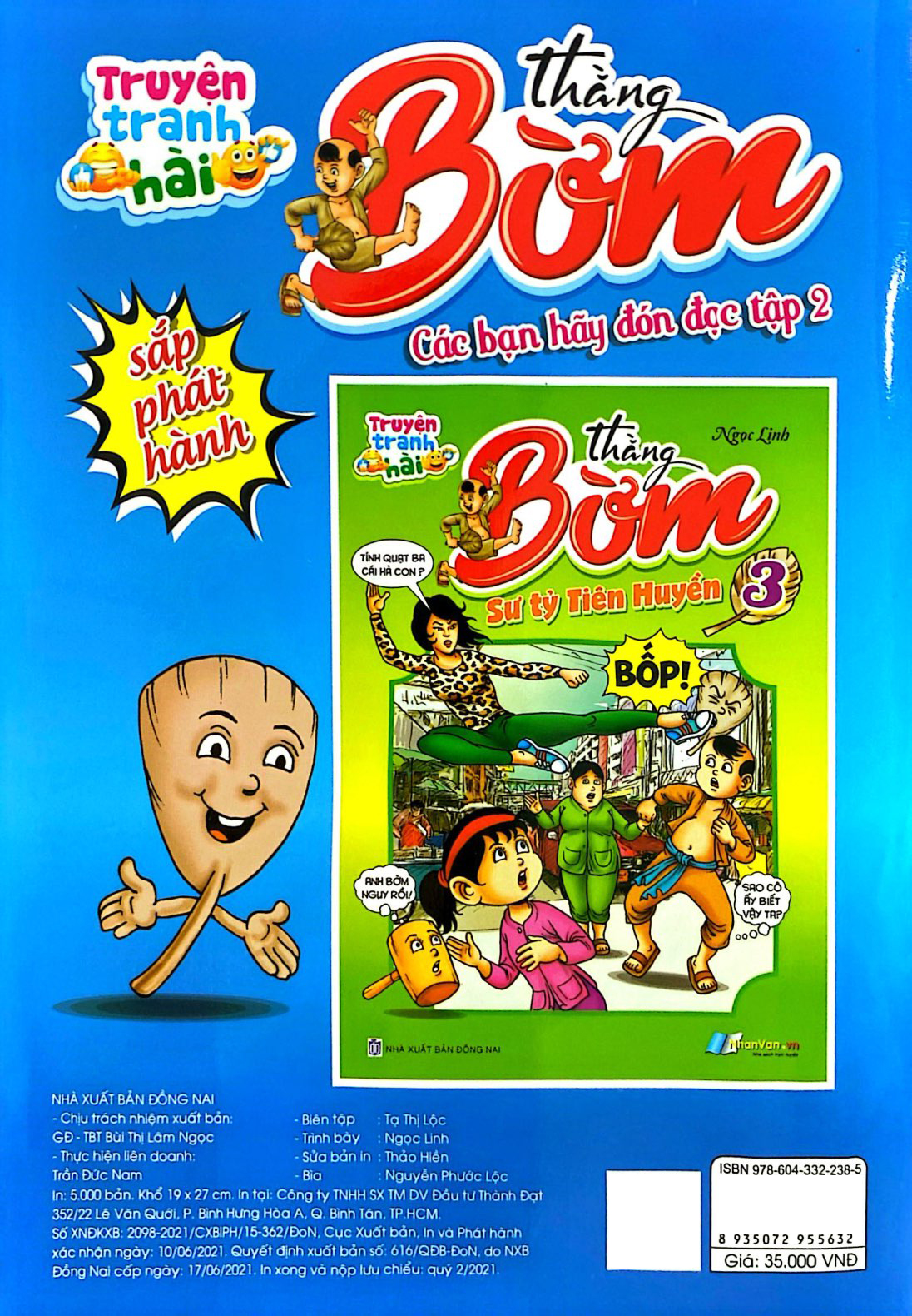 Bo
						
										
										Truyen Tranh Hai - Thang Bom - Tap 2 - Cai Bua Cua Bong